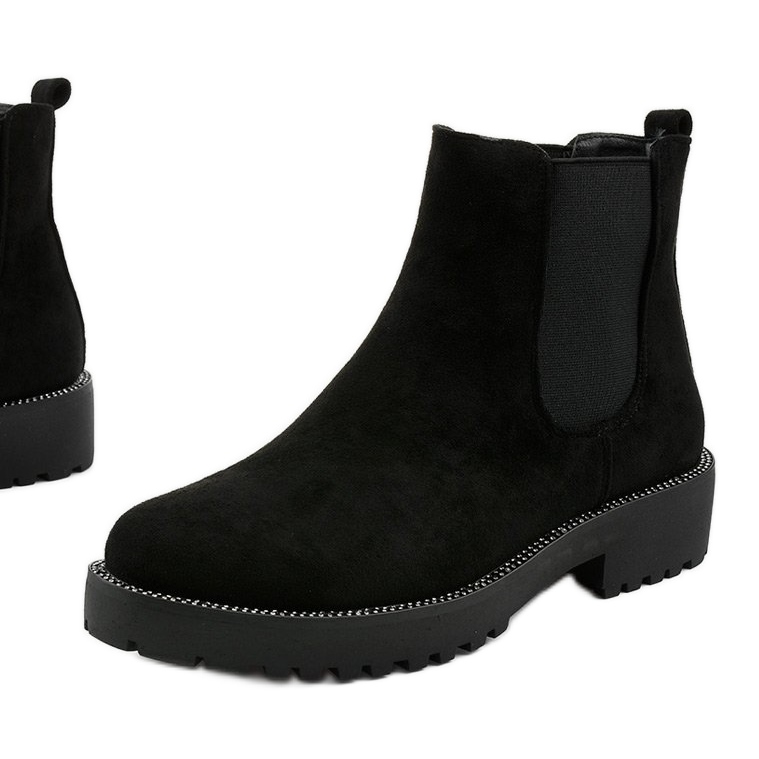 Crne čizme od antilopa Nahneva crno 1