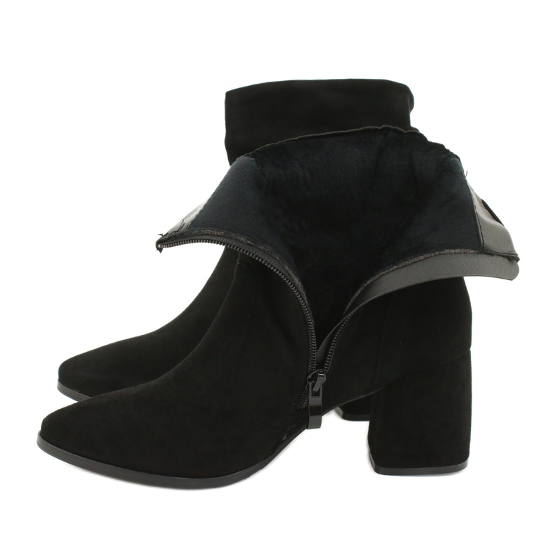 M.Daszyński Crne čizme od antilopa MR2025-10 crna 4