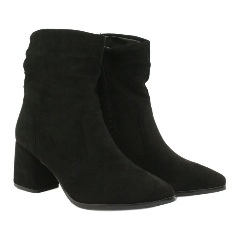 M.Daszyński Crne čizme od antilopa MR2025-10 crna 3