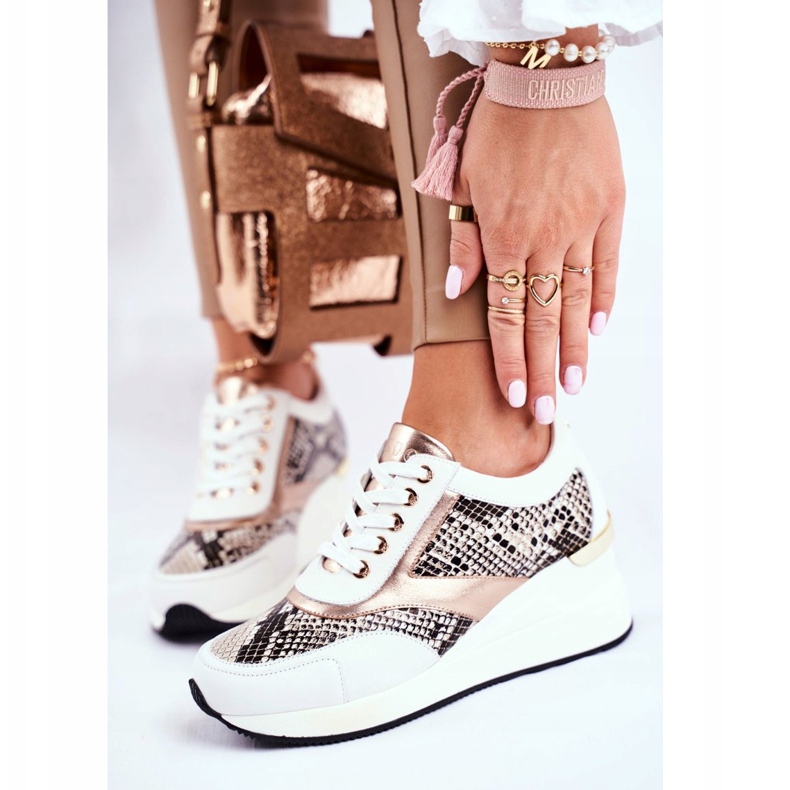 GOE Ženske sportske cipele Tenisice bijela koža GG2N3045 višebojan 2