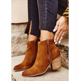 Ženske čizme na visoku petu Big Star Camel GG274364 smeđa višebojan 1