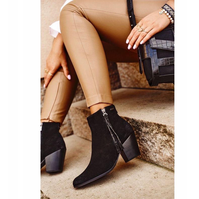 Ženske čizme na visoku petu Big Star crna GG274362 crno 1