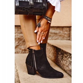 Ženske čizme na visoku petu Big Star crna GG274362 2