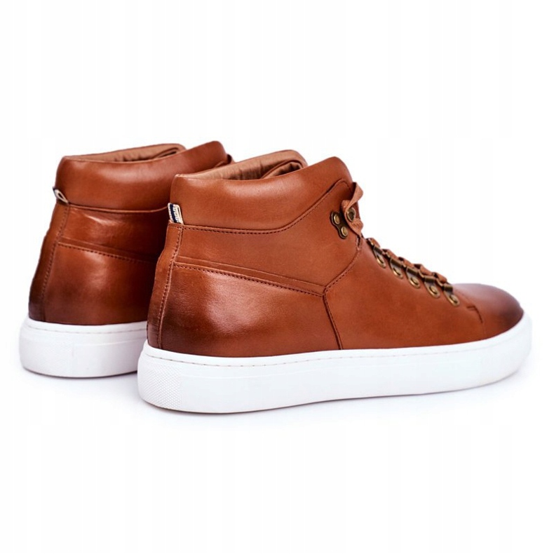 Muške kožne tenisice GOE Brown GG1N3011 smeđa 2