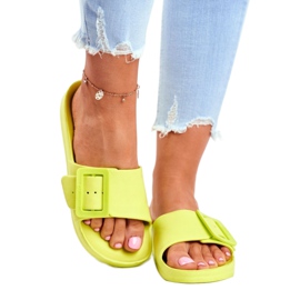 Ženske papuče Big Star sa zelenom kopčom FF274A390 zelena 3