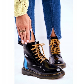 Ženske čizme Trappers Glany Goe Leather Black GG2N3056 crna 1