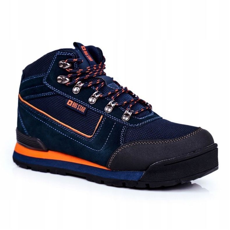Muške cipele za planinarenje Big Star Outdoor Navy Blue GG174199 plava 1