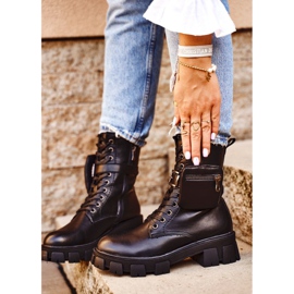 S.Barski Ženske čizme na platformi Crni grijani Verdem crno 2