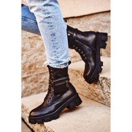 S.Barski Ženske čizme na platformi Crni grijani Verdem crna 1