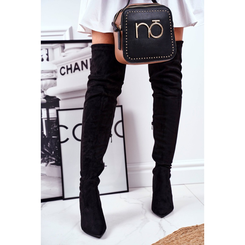 S.Barski Ženske čizme na antilop cipele crne Huanto crno 2