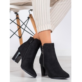 Čizme od antilopa s patentnim zatvaračem VINCEZA crna 1