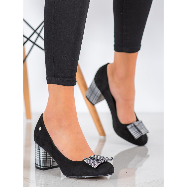 Filippo Udobne pumpe na stupu bijela crno 1