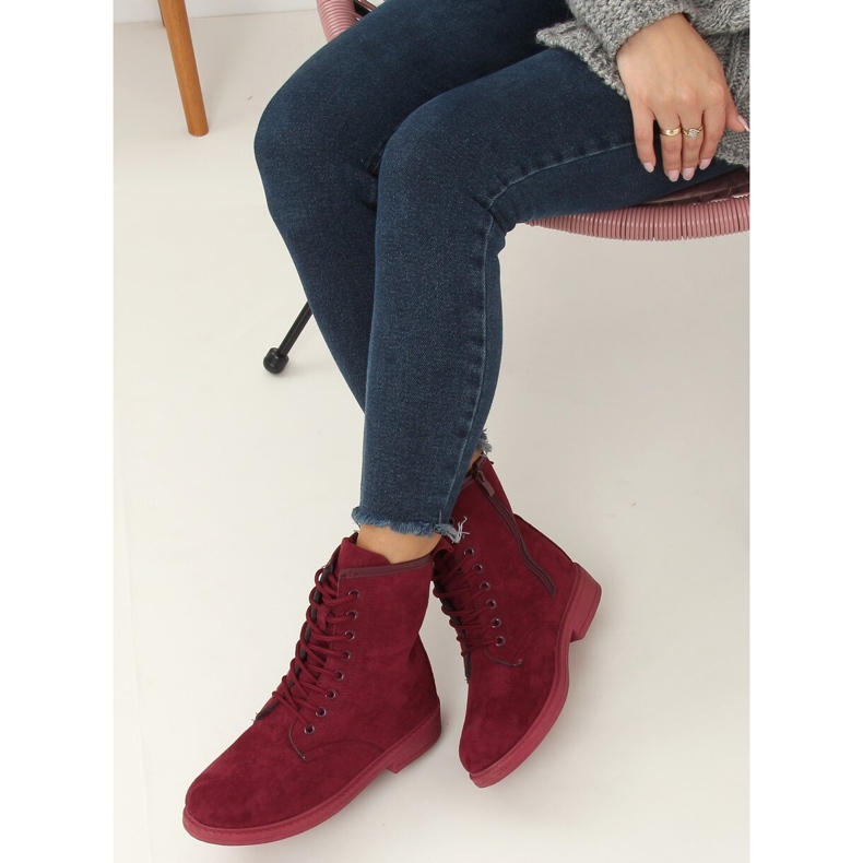 Bordo čipke na čipku E2002 Vino crvena 2