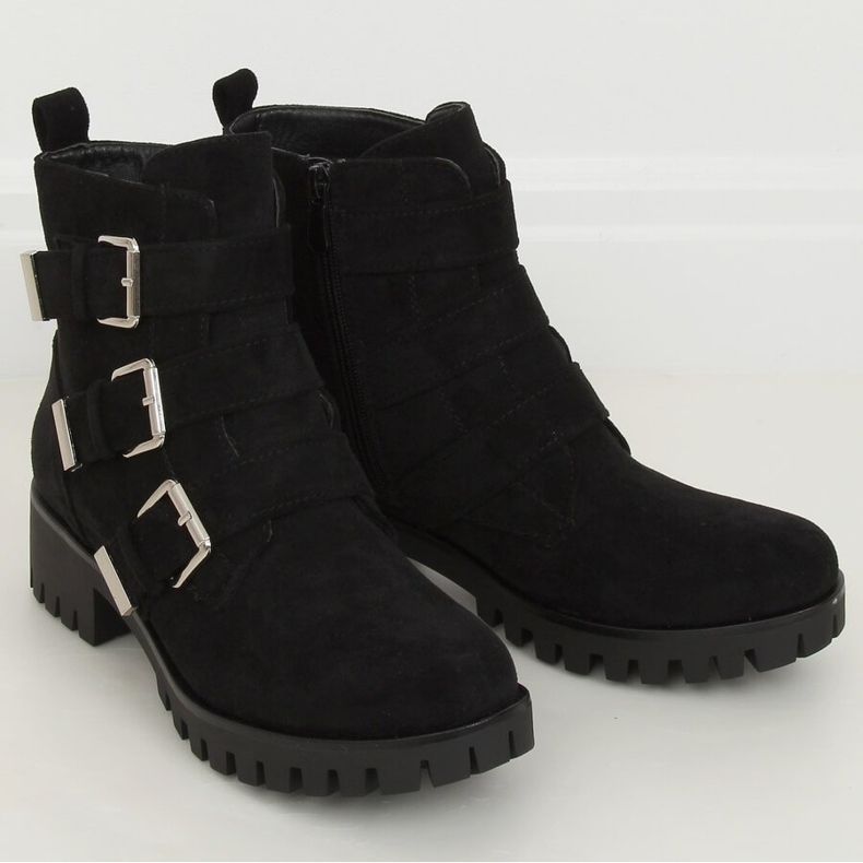 Crne XJ-08 Crne čizme na štitniku crno 1