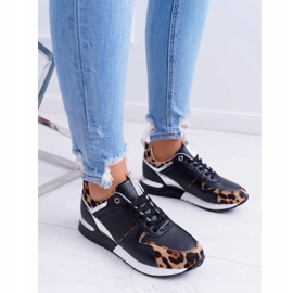 Ženske sportske cipele s uzorkom leoparda Crni Fippo crna višebojan 2