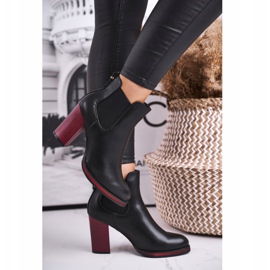 Ženske čizme na visoku petu Sergio Leone crne BT538 crno 1