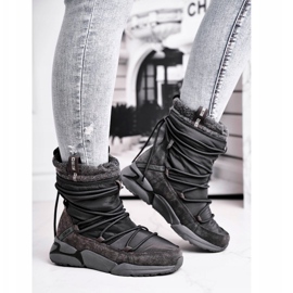 Ženske čizme za snijeg Big Star Grey GG274629 siva 1