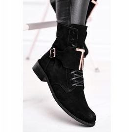 Ženske čizme Nicole Suede Crna 2591 1