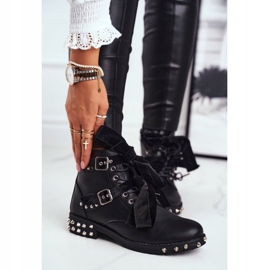 SEA Ženske čizme Zakovice Zakivke Šiljci Crni Magnet crna 1