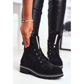 SEA Ženske čizme Eko Suede Crna Hundret posto 1