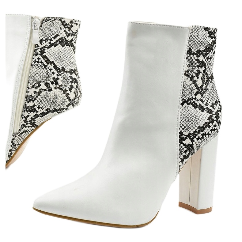 Bijele čizme na stupu Shyvia bijela 1