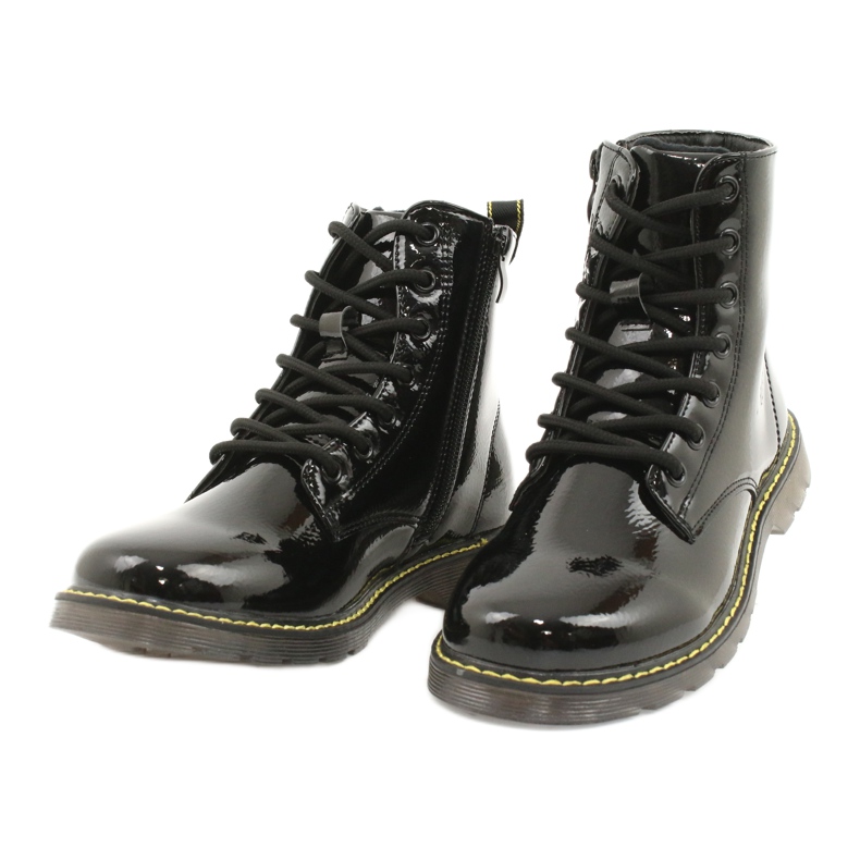 Crne lakirane čizme Evento 20DZ23-3216 Marita crno 4