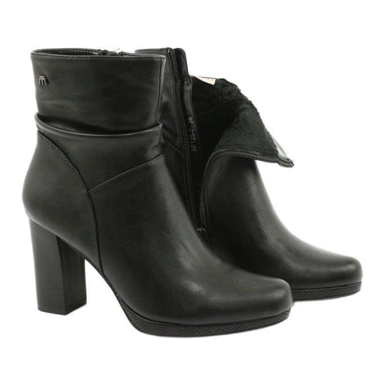 M.Daszyński Crne čizme na stupu Daszyńskog AF125-7 crna 4