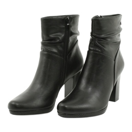 M.Daszyński Crne čizme na stupu Daszyńskog AF125-7 crna 2