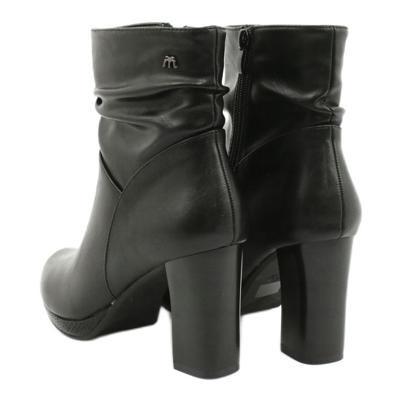 M.Daszyński Crne čizme na stupu Daszyńskog AF125-7 crna 3