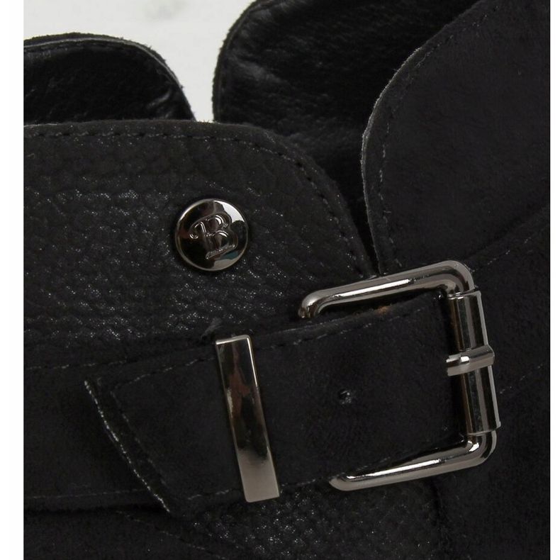 Crne CM-8M5 Crne čizme s visokim potplatom crna 1