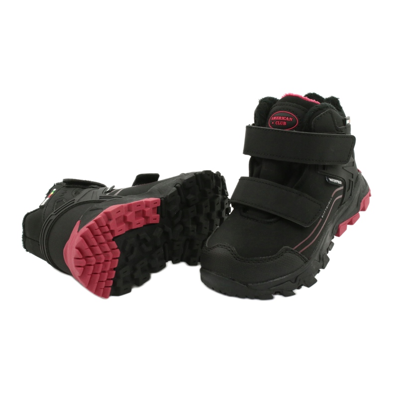 American Club Softshell čizme s membranom crna crvena 3