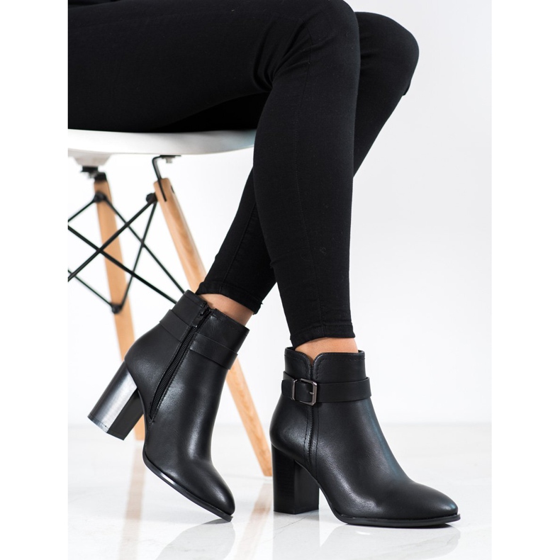 Sergio Leone Klasične čizme s visokim potpeticama crna 1