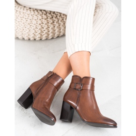 Sergio Leone Klasične čizme s visokim potpeticama smeđa 2