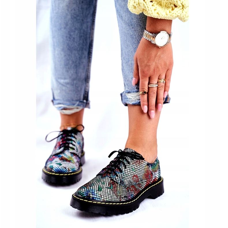 Ženske hlače Oxfords Kožno cvijeće Maciejka 04087-43 raznobojna 1