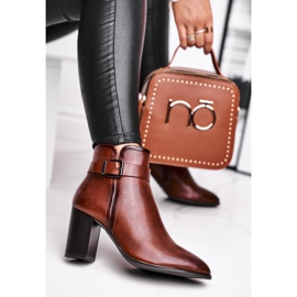 Ženske čizme na visoku petu Sergio Leone Brown BT509 smeđa 1