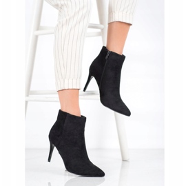 Sweet Shoes Seksi čizme od antilopa crna 2