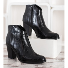 Filippo Modne čizme Snake Print crna 2