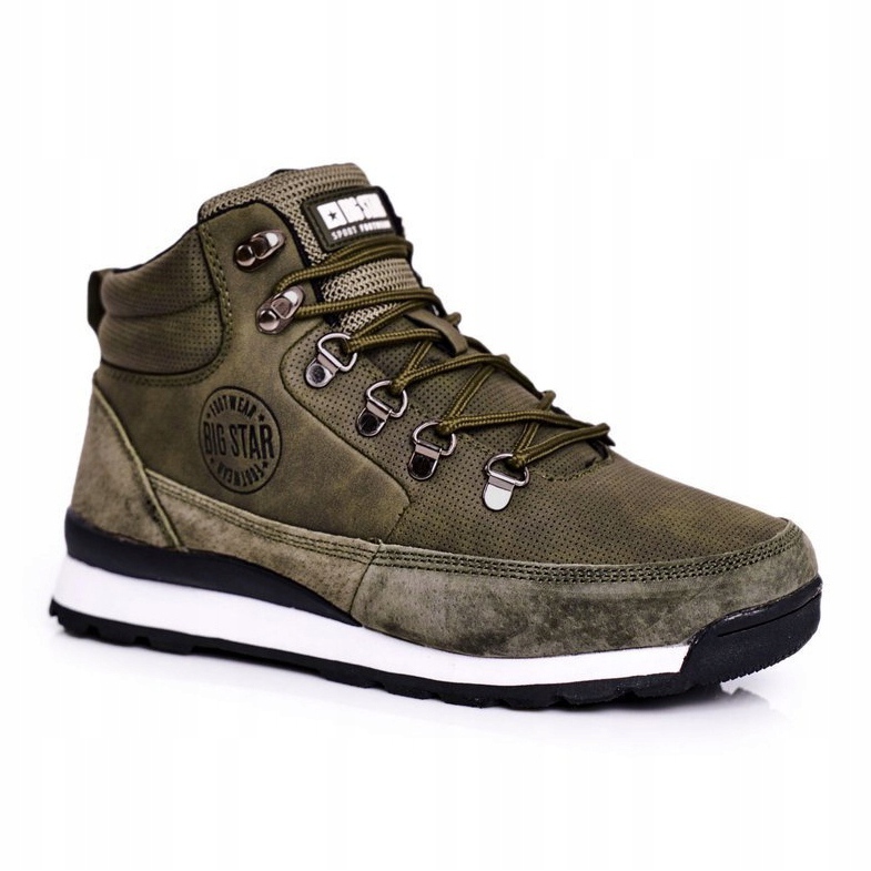 Ženske cipele za treking Big Star Khaki GG274617 siva zelena 1