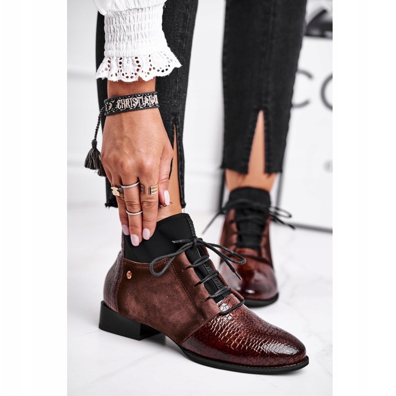 Ženske čizme kožne Maciejka Brown 04744-02 smeđa 1