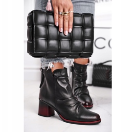 Ženske čizme na visoku petu Maciejka crna 04757-01 2