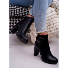 SEA Ženske čizme na visoku petu Black Mastor crno 2