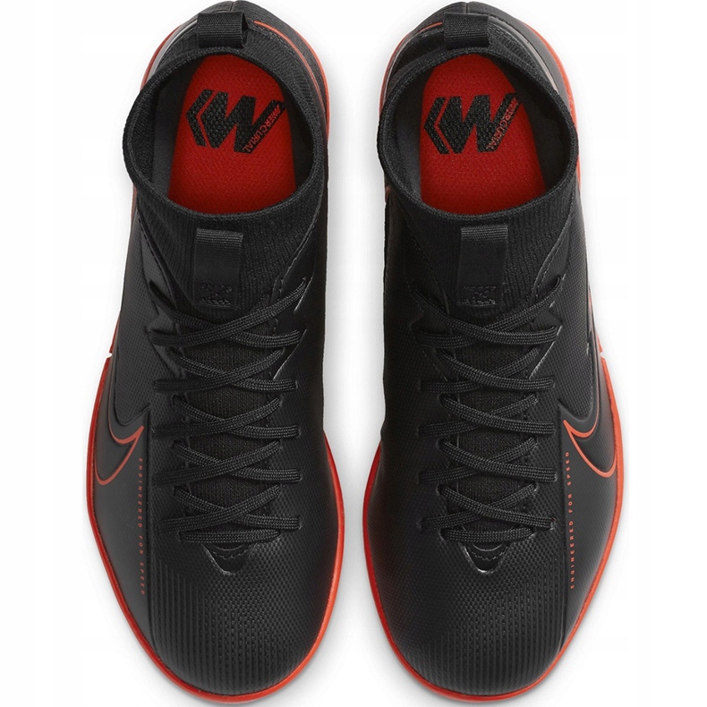 Nike Mercurial Superfly 7 Academy Ic Junior AT8135 060 nogometna obuća crno crno 1