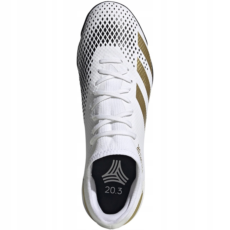 Adidas Predator 20.3 L Tf FW9189 kopačke bijela, zlatna, crna bijela 1