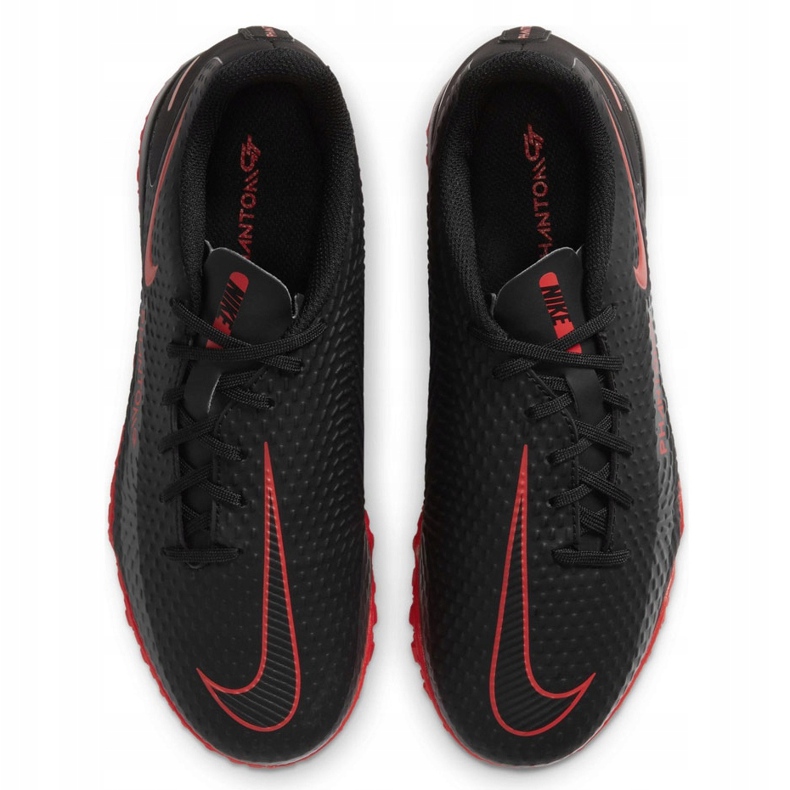 Nike Jr Phantom Gt Academy Tf CK8484 060 nogometne cipele crno crno 1