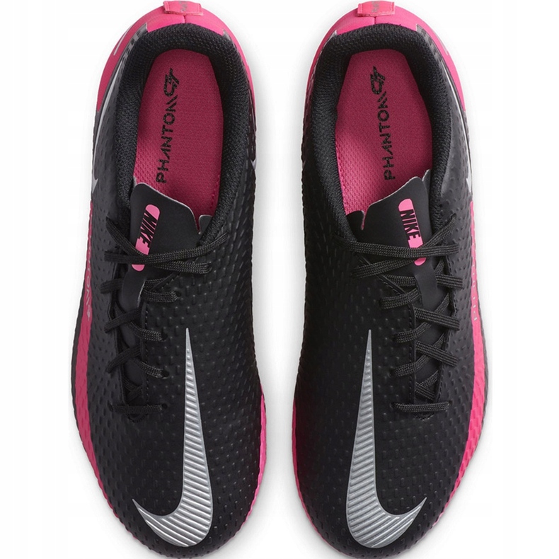 Nike Phantom Gt Academy FG / MG Junior CK8476 006 nogometne cipele crno crno 1