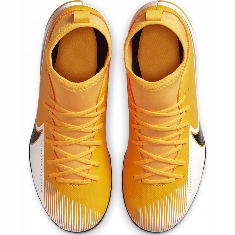 Nike Mercurial Superfly 7 Club FG / MG Junior AT8150 801 nogometne cipele naranča žuta boja 1