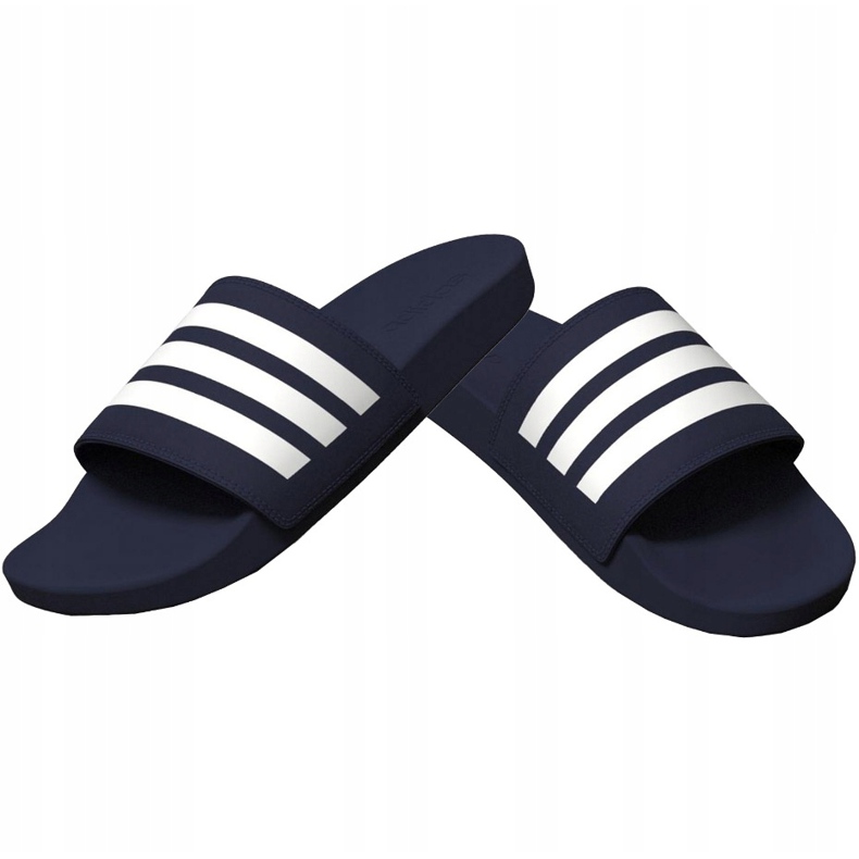 Adidas Adilette Comfort tamnoplave papuče B42114 bijela mornarsko plava 1