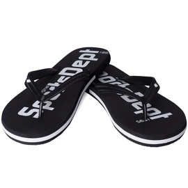 Muške 4F papuče duboko crne H4L20 KLM006 20S crno 1