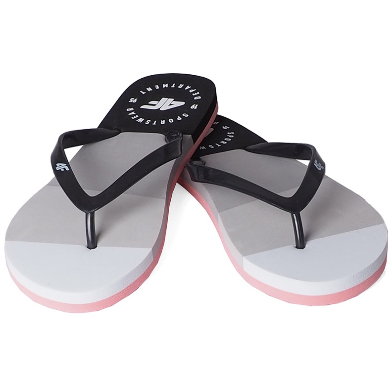 4F crno -bijele ženske papuče H4L20 KLD004 97S crna 1