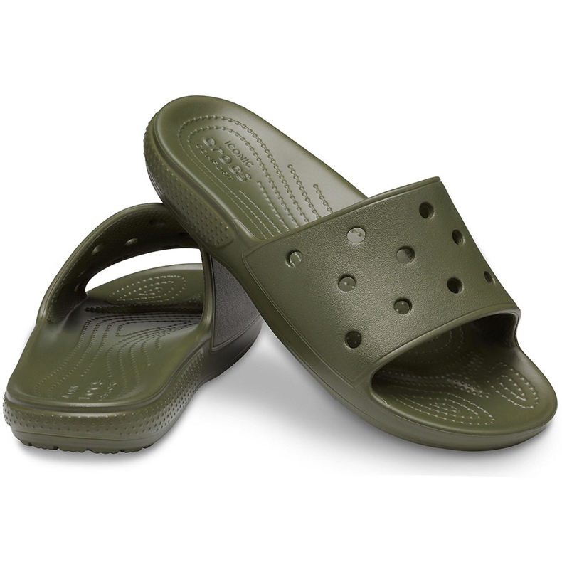 Crocs Classic Slide kaki 206121 309 zelena 1